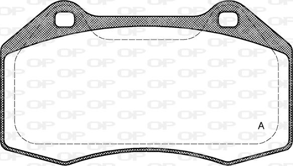 Open Parts BPA1113.00 - Комплект спирачно феродо, дискови спирачки vvparts.bg