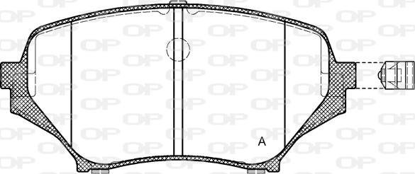 Open Parts BPA1189.01 - Комплект спирачно феродо, дискови спирачки vvparts.bg