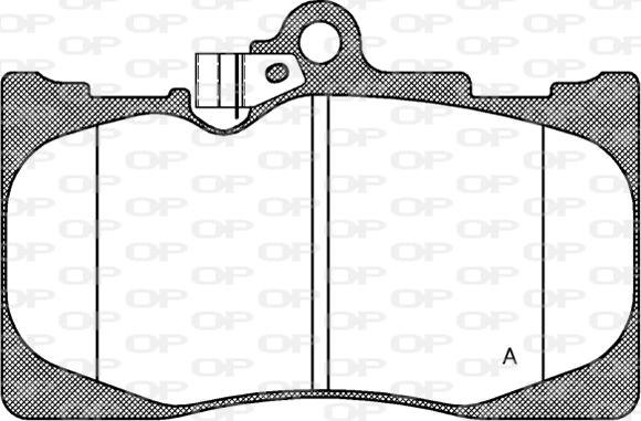 Open Parts BPA1180.02 - Комплект спирачно феродо, дискови спирачки vvparts.bg