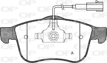 Open Parts BPA1183.02 - Комплект спирачно феродо, дискови спирачки vvparts.bg