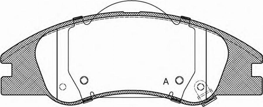 Open Parts BPA113402 - Комплект спирачно феродо, дискови спирачки vvparts.bg