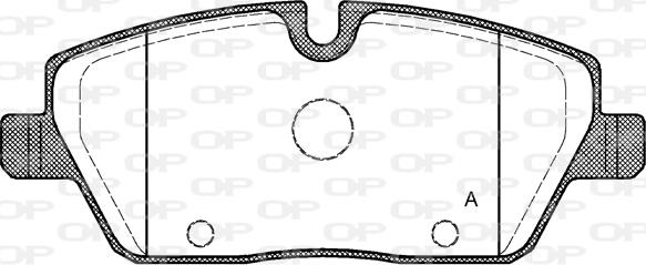 Open Parts BPA1131.00 - Комплект спирачно феродо, дискови спирачки vvparts.bg