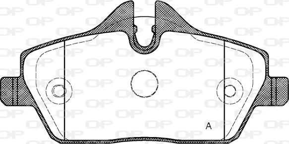 Open Parts BPA1131.10 - Комплект спирачно феродо, дискови спирачки vvparts.bg