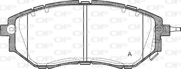 Open Parts BPA1137.02 - Комплект спирачно феродо, дискови спирачки vvparts.bg