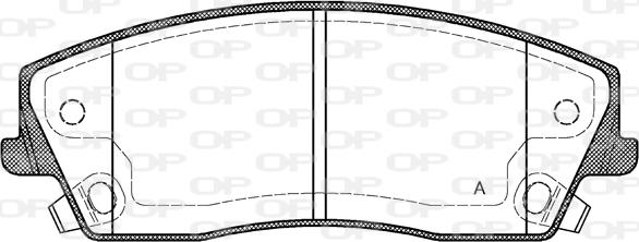 Open Parts BPA1126.08 - Комплект спирачно феродо, дискови спирачки vvparts.bg