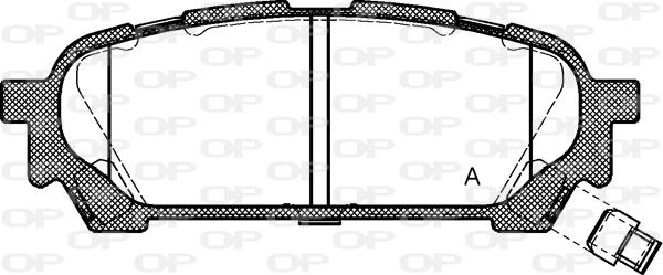 Open Parts BPA1176.01 - Комплект спирачно феродо, дискови спирачки vvparts.bg