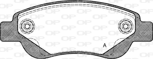 Open Parts BPA1177.00 - Комплект спирачно феродо, дискови спирачки vvparts.bg