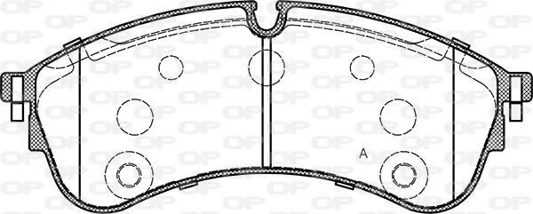 Open Parts BPA1847.00 - Комплект спирачно феродо, дискови спирачки vvparts.bg