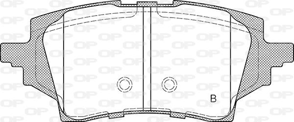 Open Parts BPA1859.02 - Комплект спирачно феродо, дискови спирачки vvparts.bg