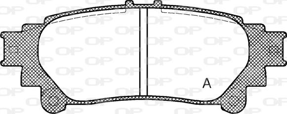 Open Parts BPA1395.00 - Комплект спирачно феродо, дискови спирачки vvparts.bg