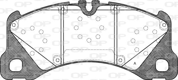 Open Parts BPA1345.40 - Комплект спирачно феродо, дискови спирачки vvparts.bg