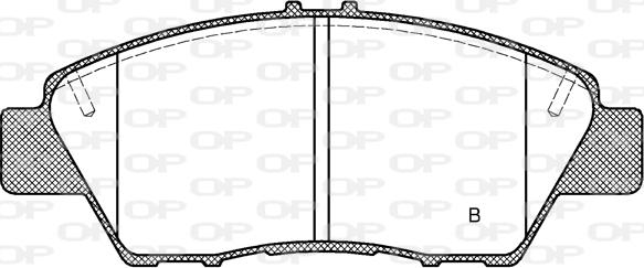 Open Parts BPA1358.02 - Комплект спирачно феродо, дискови спирачки vvparts.bg