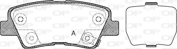 Open Parts BPA1362.02 - Комплект спирачно феродо, дискови спирачки vvparts.bg