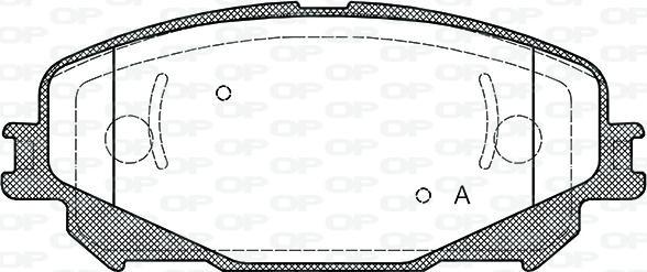 Open Parts BPA1318.30 - Комплект спирачно феродо, дискови спирачки vvparts.bg