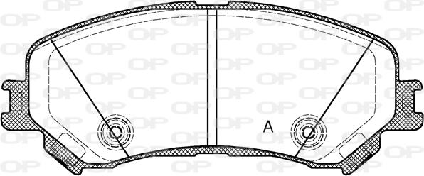 Open Parts BPA1318.20 - Комплект спирачно феродо, дискови спирачки vvparts.bg