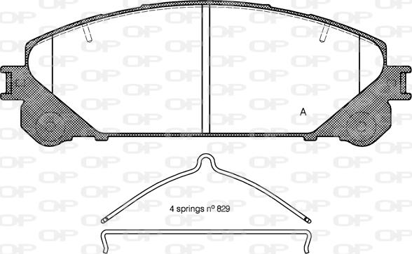 HITEC H 1752 - Комплект спирачно феродо, дискови спирачки vvparts.bg