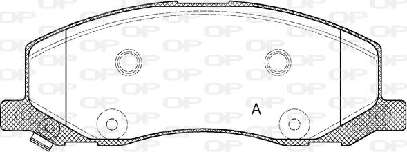 Open Parts BPA1386.02 - Комплект спирачно феродо, дискови спирачки vvparts.bg