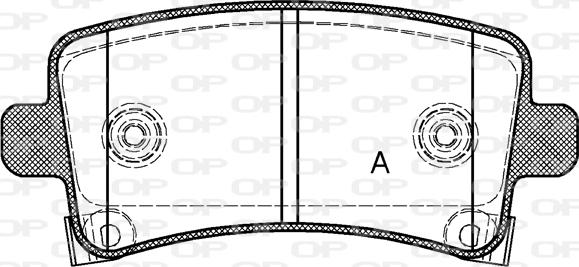 Open Parts BPA1388.04 - Комплект спирачно феродо, дискови спирачки vvparts.bg