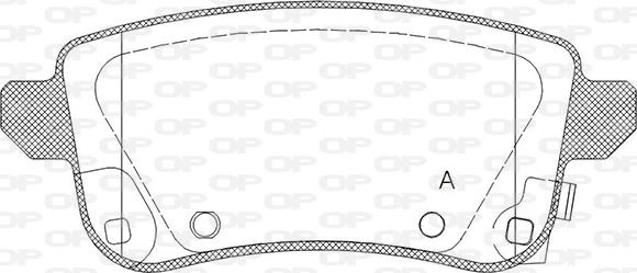 Open Parts BPA1387.02 - Комплект спирачно феродо, дискови спирачки vvparts.bg