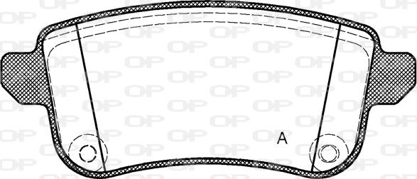 Open Parts BPA1387.10 - Комплект спирачно феродо, дискови спирачки vvparts.bg