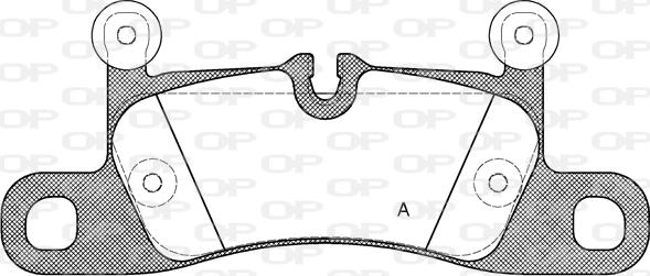 Open Parts BPA1379.10 - Комплект спирачно феродо, дискови спирачки vvparts.bg