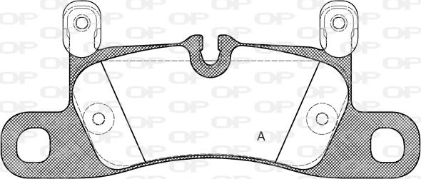 Open Parts BPA1379.20 - Комплект спирачно феродо, дискови спирачки vvparts.bg