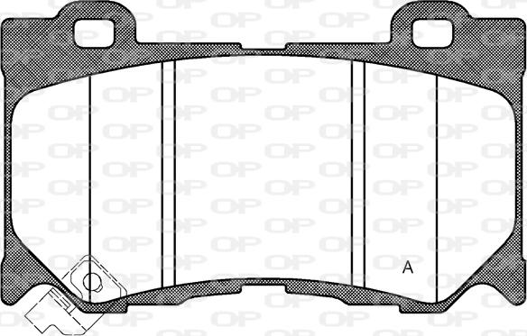 Open Parts BPA1372.01 - Комплект спирачно феродо, дискови спирачки vvparts.bg