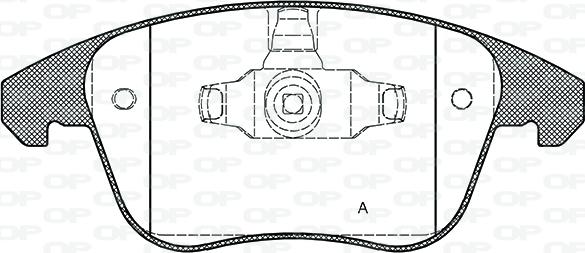 Valeo 671095 - Комплект спирачно феродо, дискови спирачки vvparts.bg