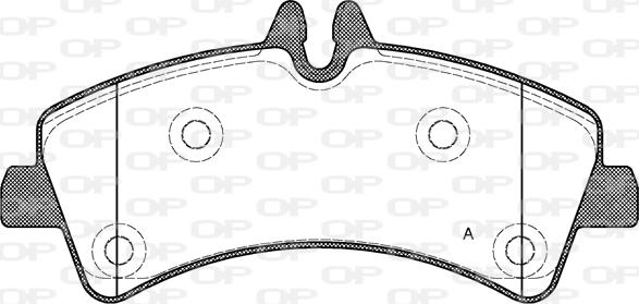 Open Parts BPA1247.00 - Комплект спирачно феродо, дискови спирачки vvparts.bg