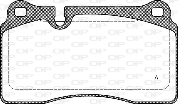 Open Parts BPA1200.30 - Комплект спирачно феродо, дискови спирачки vvparts.bg