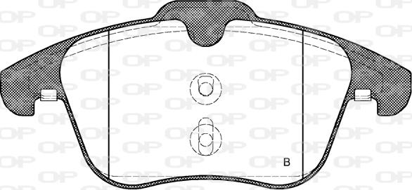 Open Parts BPA1219.00 - Комплект спирачно феродо, дискови спирачки vvparts.bg
