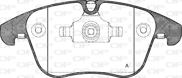 Open Parts BPA1219.00 - Комплект спирачно феродо, дискови спирачки vvparts.bg