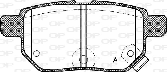 Open Parts BPA1286.02 - Комплект спирачно феродо, дискови спирачки vvparts.bg