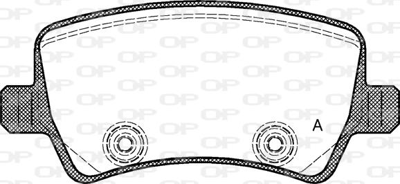 Open Parts BPA1236.00 - Комплект спирачно феродо, дискови спирачки vvparts.bg