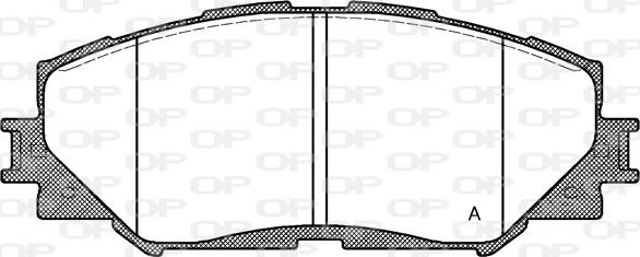 Open Parts BPA1232.00 - Комплект спирачно феродо, дискови спирачки vvparts.bg