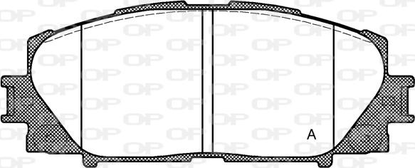 Open Parts BPA1224.00 - Комплект спирачно феродо, дискови спирачки vvparts.bg