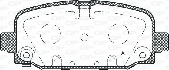 Open Parts BPA1796.02 - Комплект спирачно феродо, дискови спирачки vvparts.bg