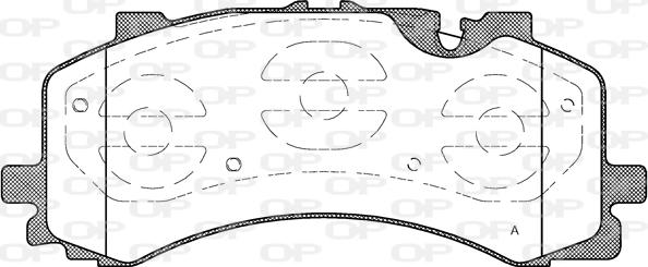 Open Parts BPA1744.00 - Комплект спирачно феродо, дискови спирачки vvparts.bg