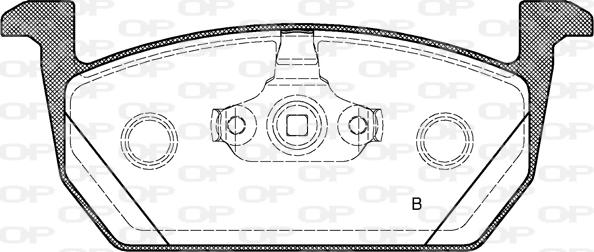 Open Parts BPA1710.00 - Комплект спирачно феродо, дискови спирачки vvparts.bg