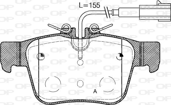 Open Parts BPA1722.02 - Комплект спирачно феродо, дискови спирачки vvparts.bg