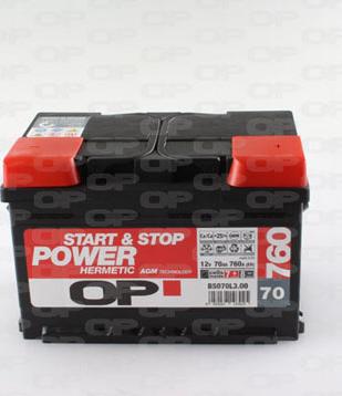 Open Parts BS070L3.00 - Стартов акумулатор vvparts.bg