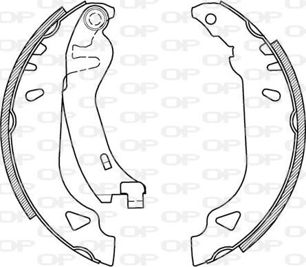 Open Parts BSA2094.00 - Комплект спирачна челюст vvparts.bg