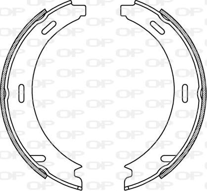 Open Parts BSA2040.00 - Комплект спирачна челюст vvparts.bg