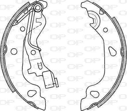 Open Parts BSA2042.00 - Комплект спирачна челюст vvparts.bg