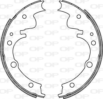 Open Parts BSA2058.00 - Комплект спирачна челюст vvparts.bg