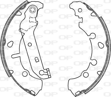 Open Parts BSA2066.00 - Комплект спирачна челюст vvparts.bg