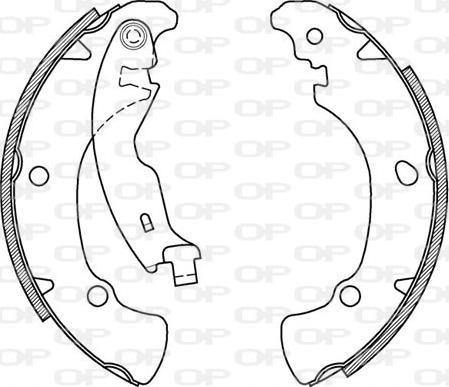 Open Parts BSA2009.00 - Комплект спирачна челюст vvparts.bg