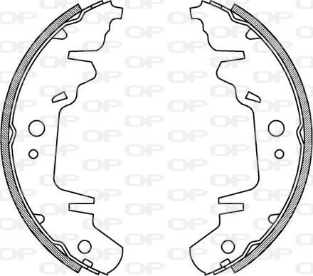 Open Parts BSA2004.00 - Комплект спирачна челюст vvparts.bg