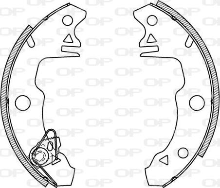 Open Parts BSA2005.00 - Комплект спирачна челюст vvparts.bg