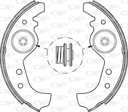 Open Parts BSA2001.00 - Комплект спирачна челюст vvparts.bg